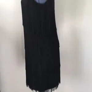 Chico's | Dresses | Chicos All Over Fringe Cocktail Dress Size Chicos  Sizing | Poshmark